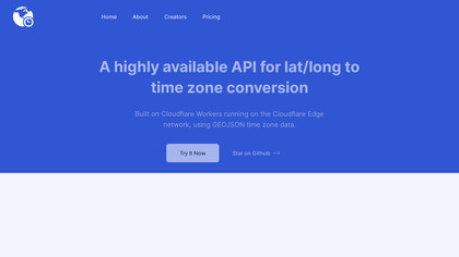 Time Zones API screenshot
