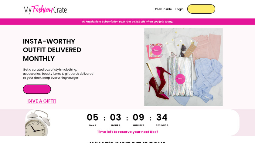 My Fashion Crate Landing Page