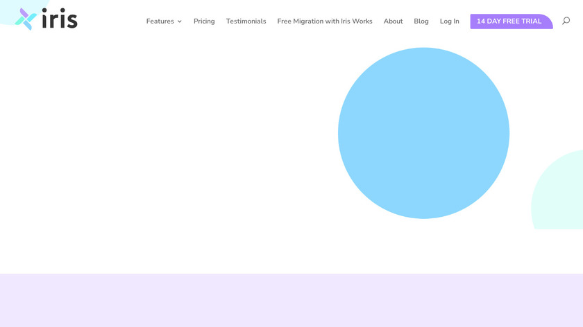 Iris Works Landing Page