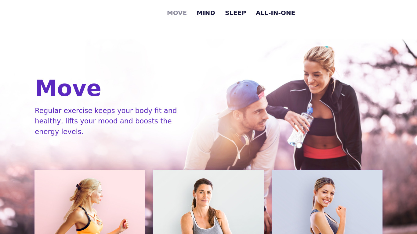 Weight Loss Running by Verv Landing page