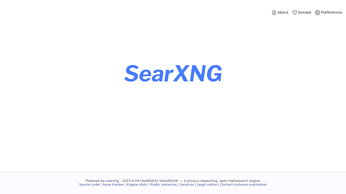searx.tiekoetter.com Landing page