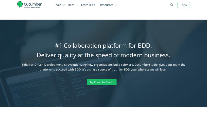CucumberStudio Landing Page