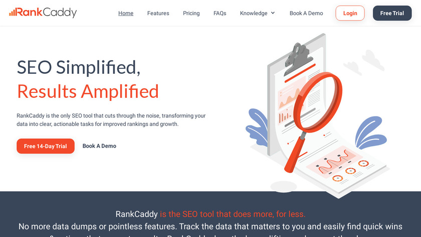 RankCaddy Landing Page