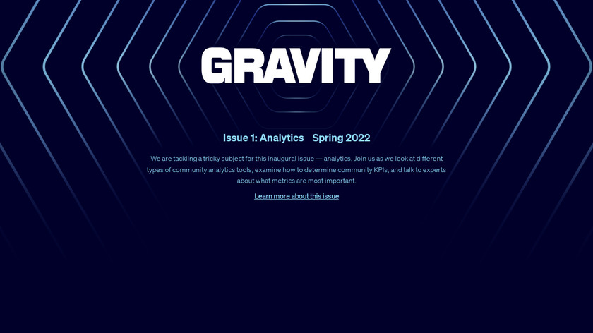 Gravity by Orbit Landing Page