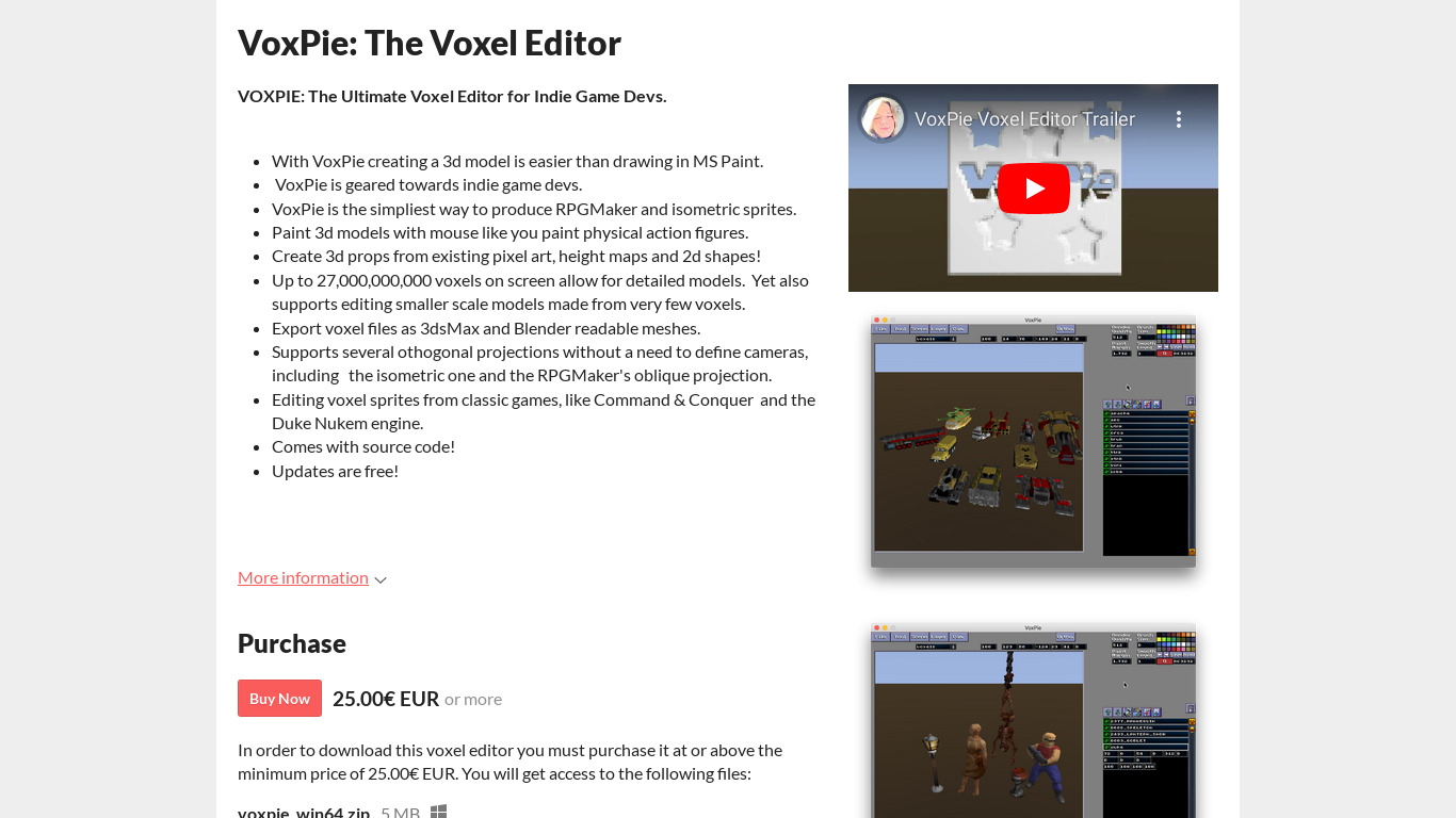 VoxPie Landing page