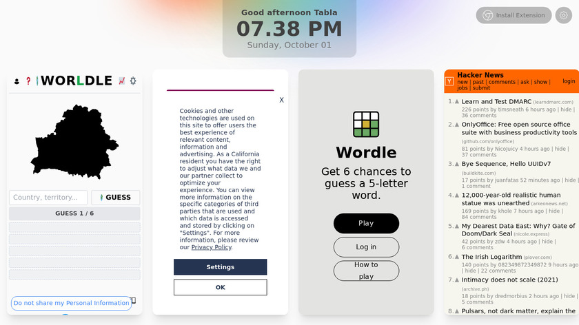 Tabla Landing Page