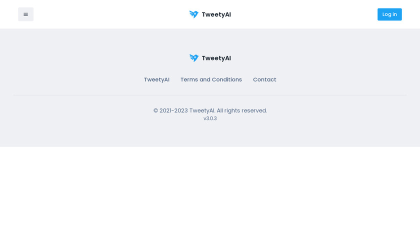 Trendy TweetyAI Landing Page
