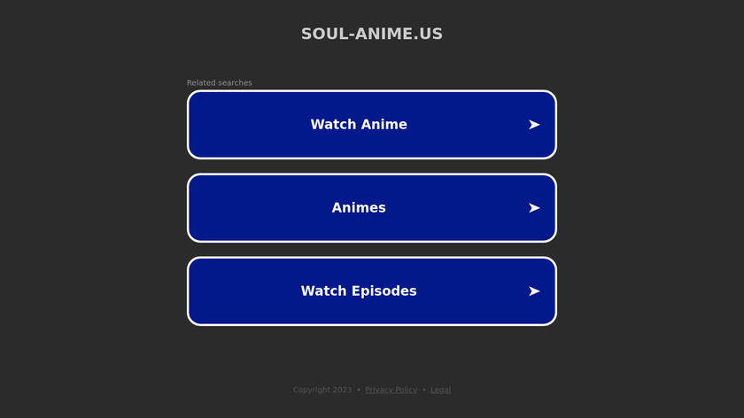 Soul-Anime Landing Page