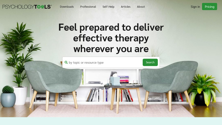 Psychology-Tools Landing Page