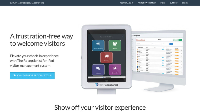 The Receptionist for iPad Landing Page