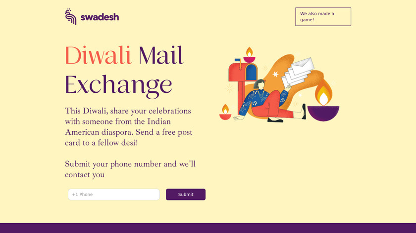 Great Diwali Mail Exchange Landing Page