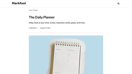 Productivity Daily Planner image