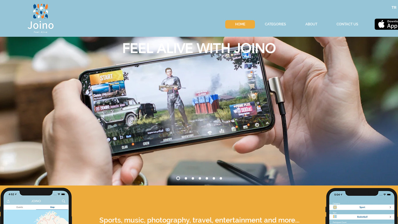 Joino Landing page