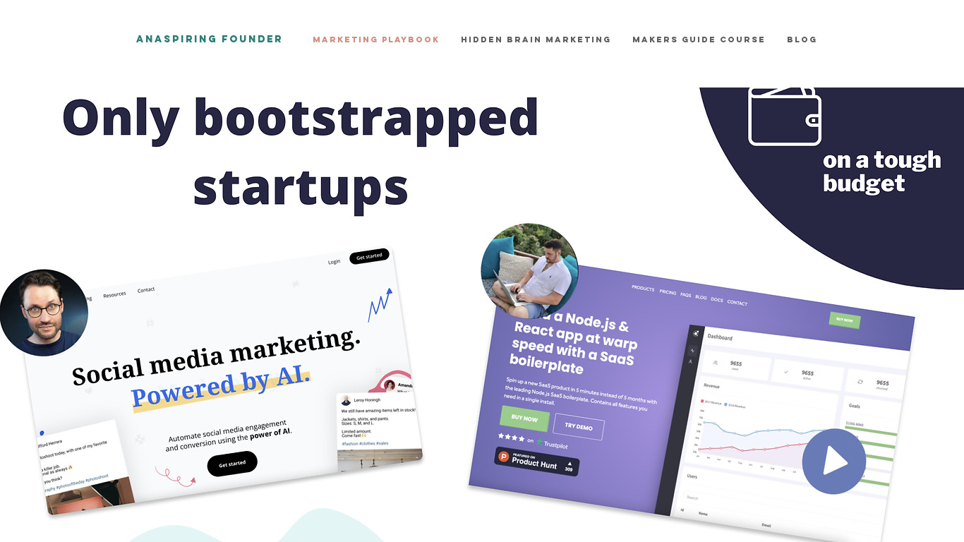 Early Stage Founders Playbook Landing page
