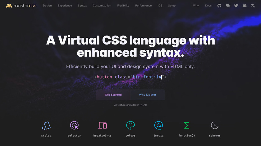 Master Styles Landing Page