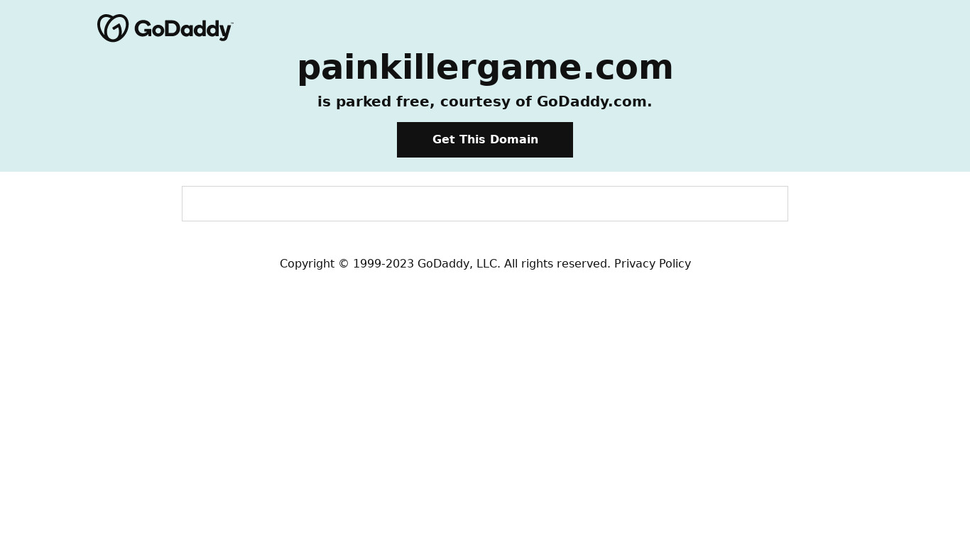 Painkiller Landing page