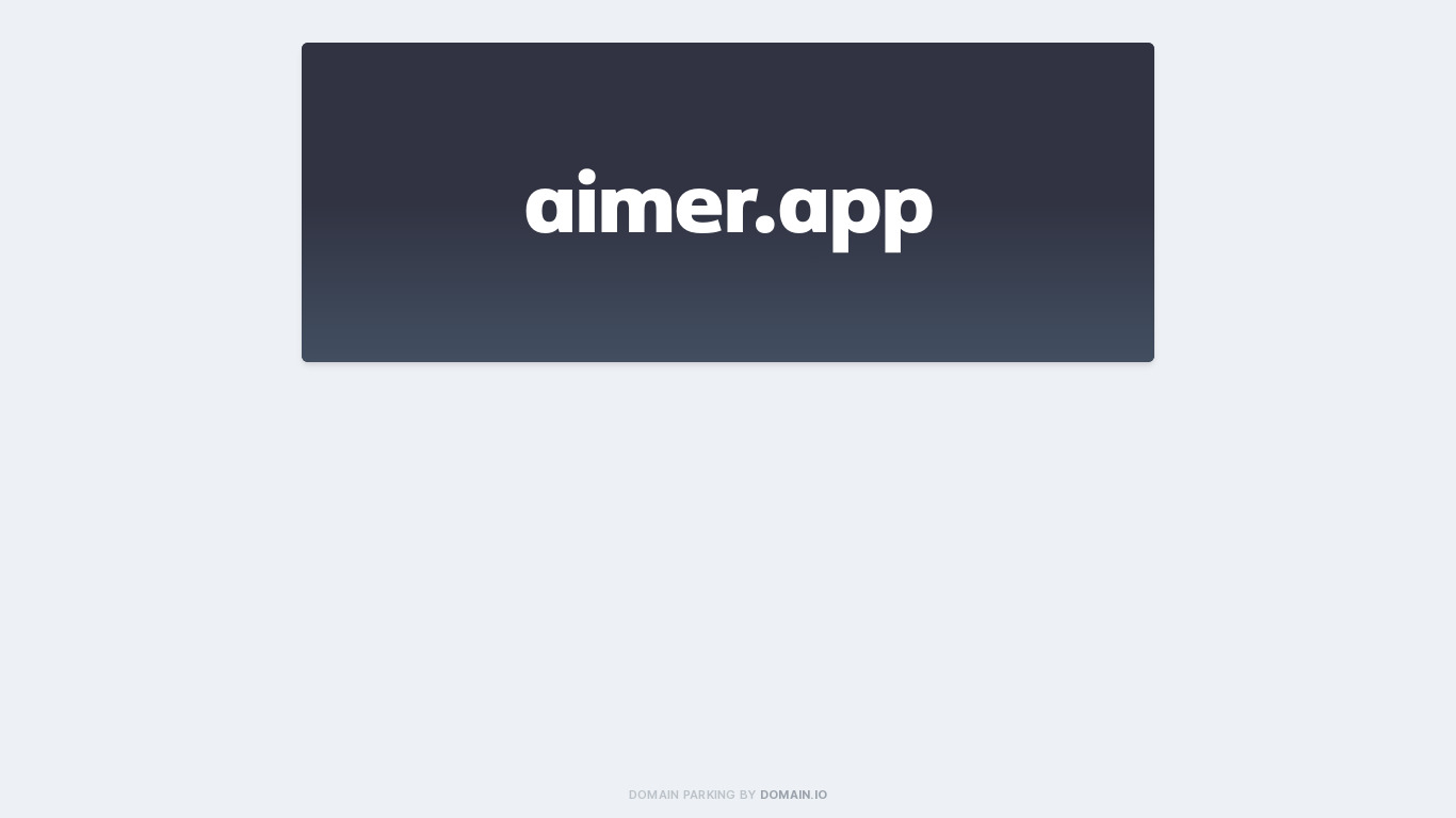 AIMER.app Landing page