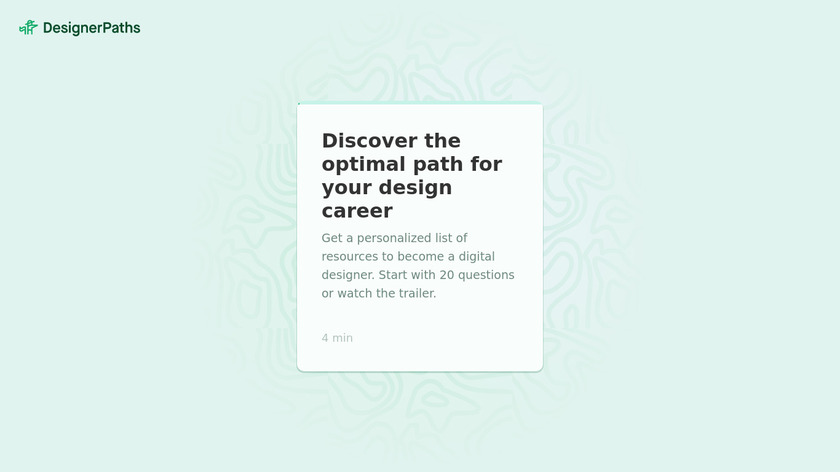 Designer Paths Landing Page