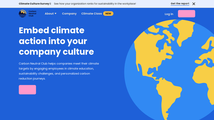 Carbon Neutral Club Landing Page