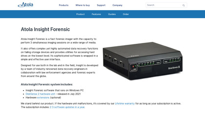 Atola Insight Forensic image