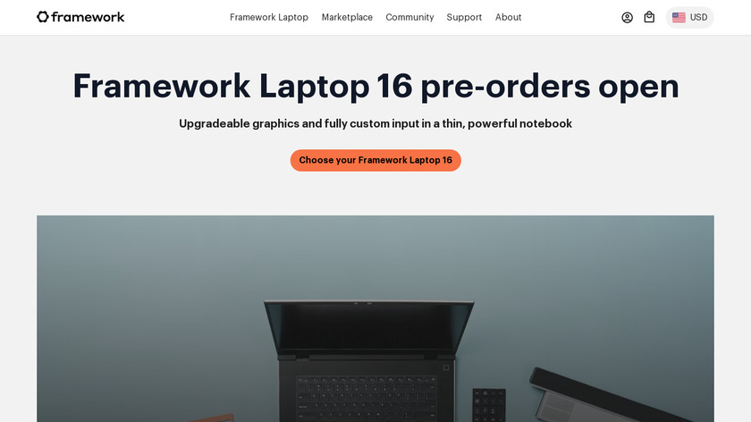 Framework Laptop Landing Page