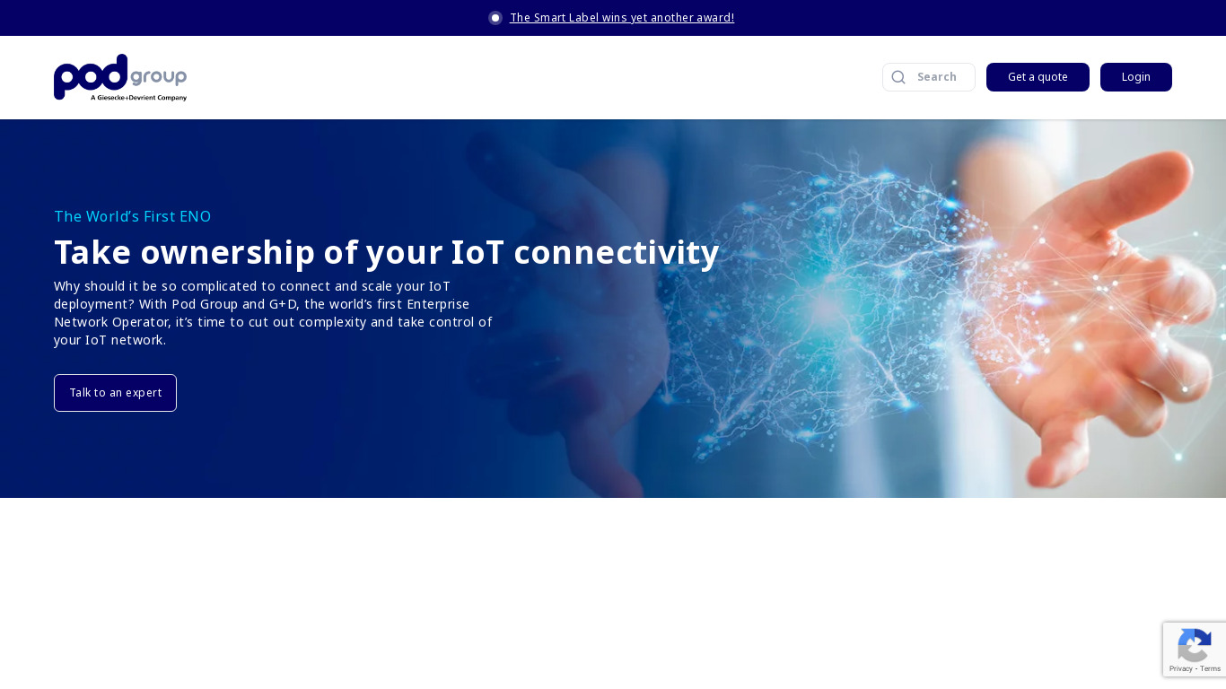 Pod Group Landing page