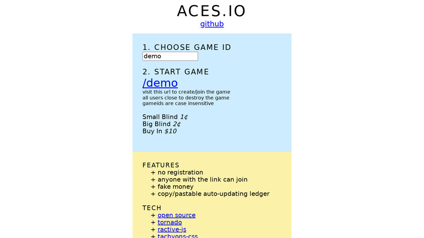 aces.io Landing Page