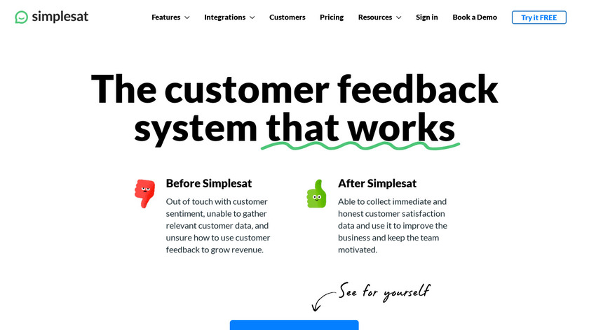 Simplesat Landing Page