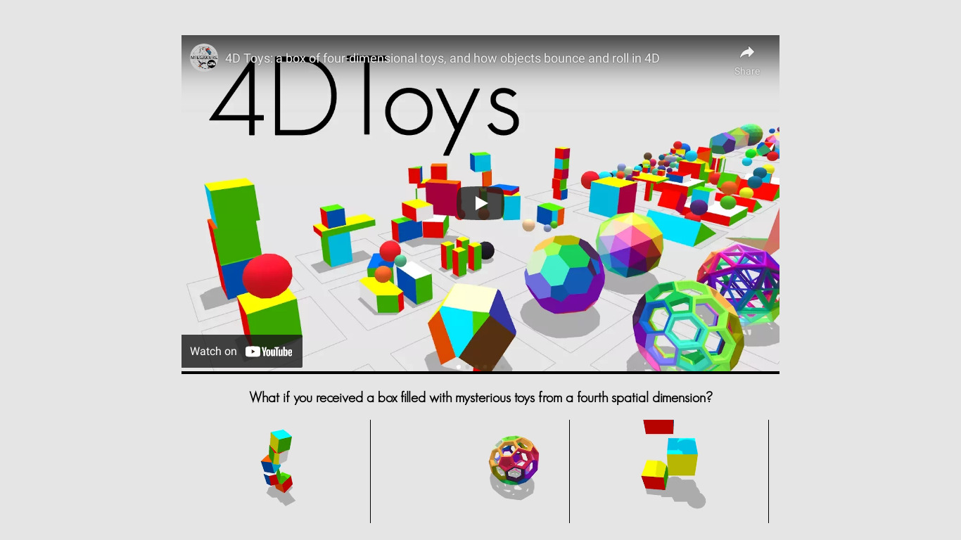 4D Toys Landing page