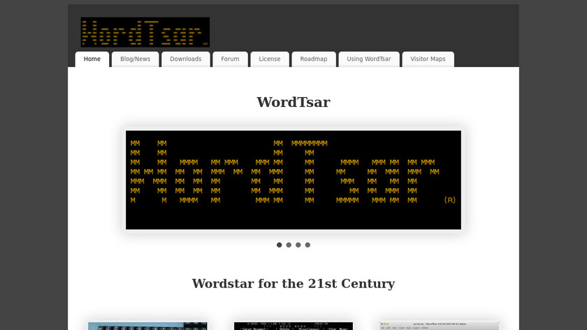 WordTsar Landing Page