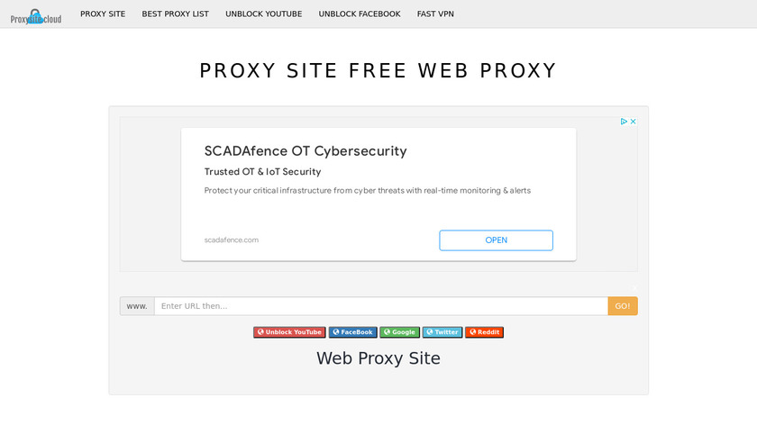 ProxySite.Cloud Landing Page