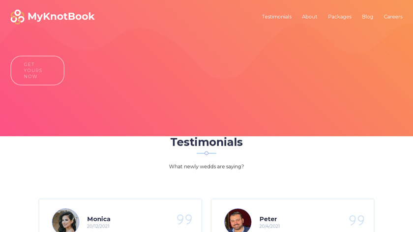MyKnotBook Landing Page
