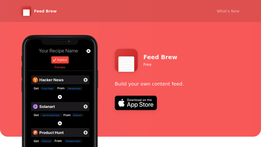 API Brew Landing Page