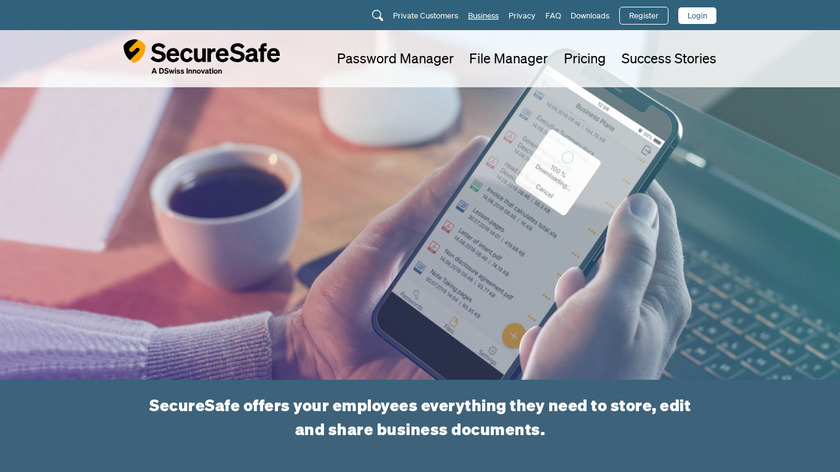 SecureSafe Landing Page