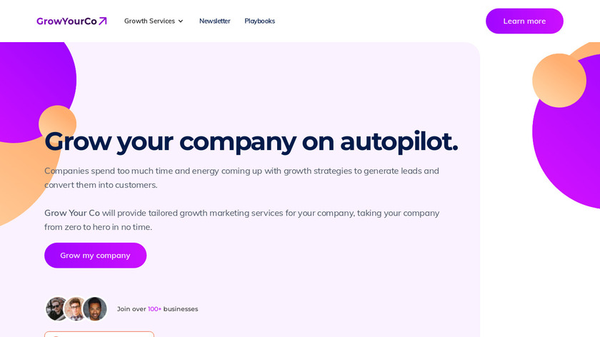 Grow Your Co Landing Page