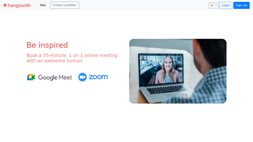 Hangswith Landing Page