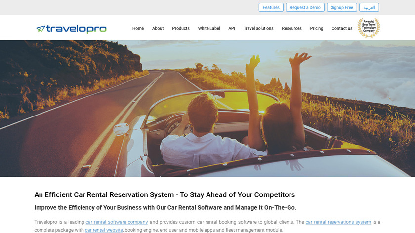 Car Rental Reservation System Landing Page