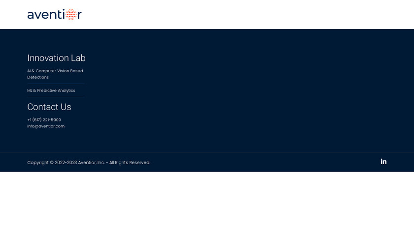 Aventior Landing Page