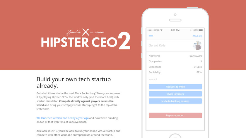 Hipster CEO Landing Page
