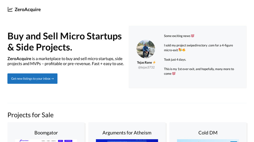 ZeroAcquire Landing Page