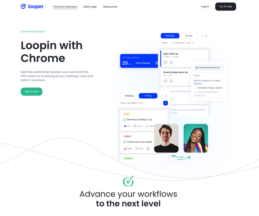 Loopin With Chrome Landing Page