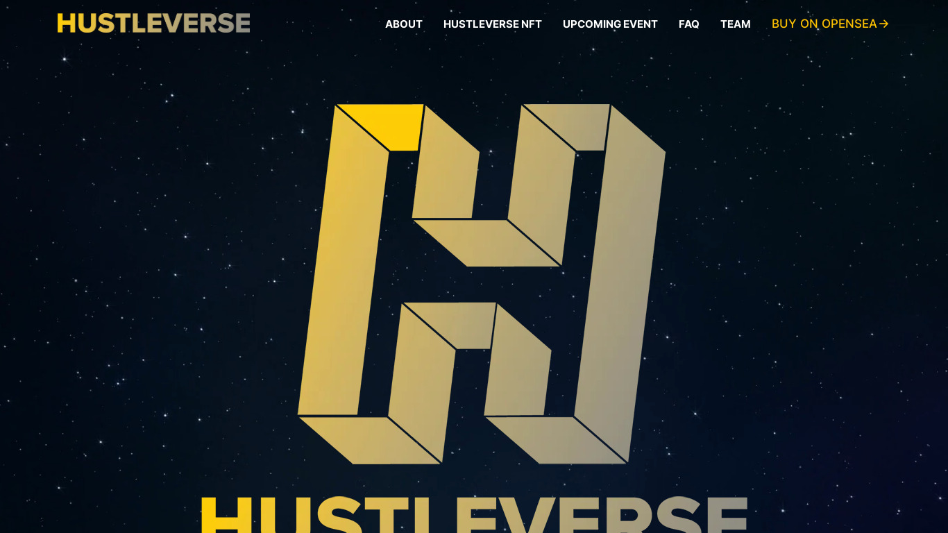 Hustleverse Landing page