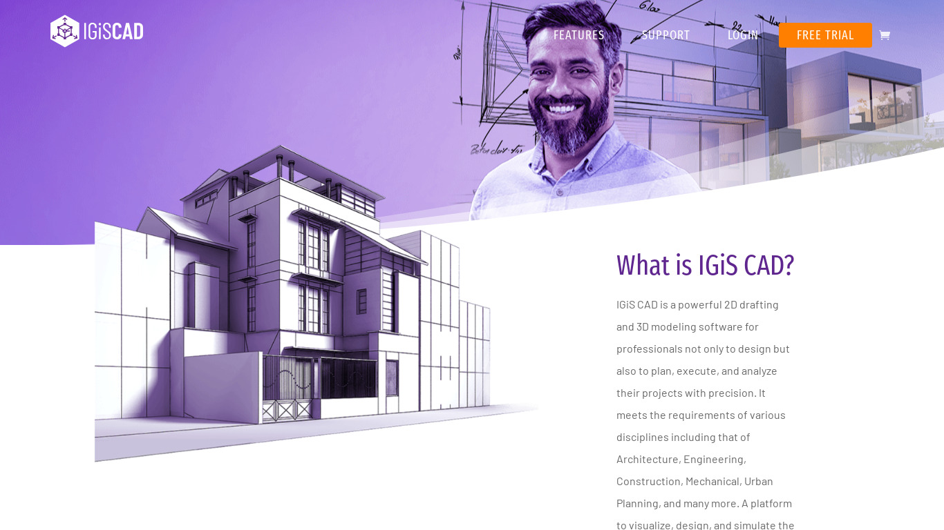 IGiS CAD Landing page