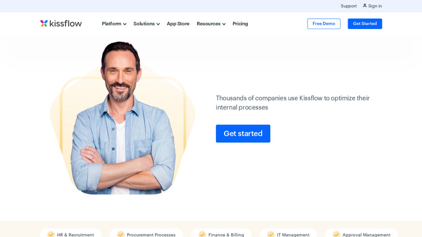 Kissflow Process Landing Page