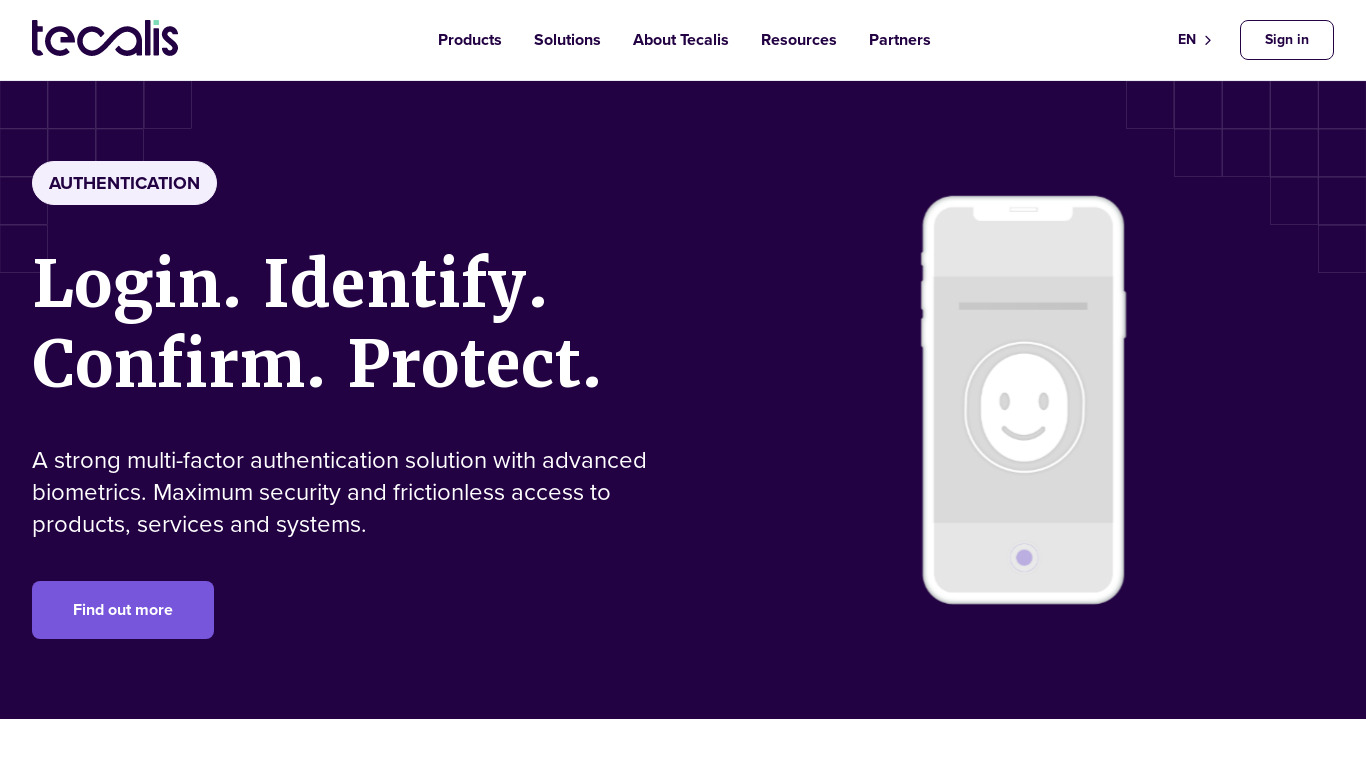 Authentication Landing page