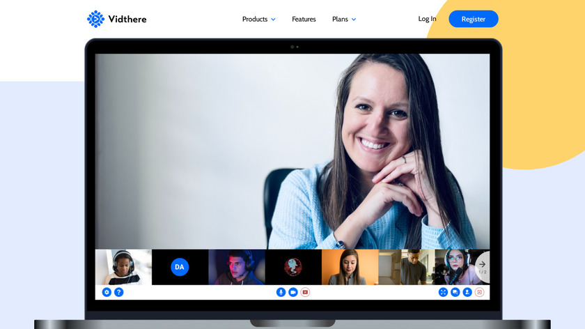 Vidthere Landing Page