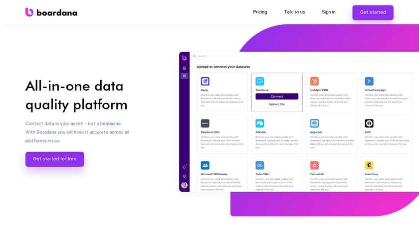 Boardana Landing Page