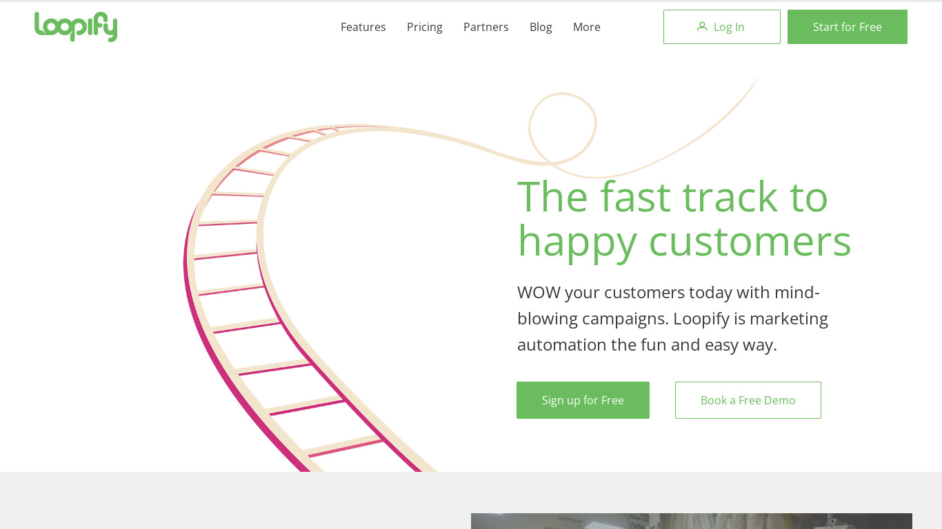 Loopify Landing page