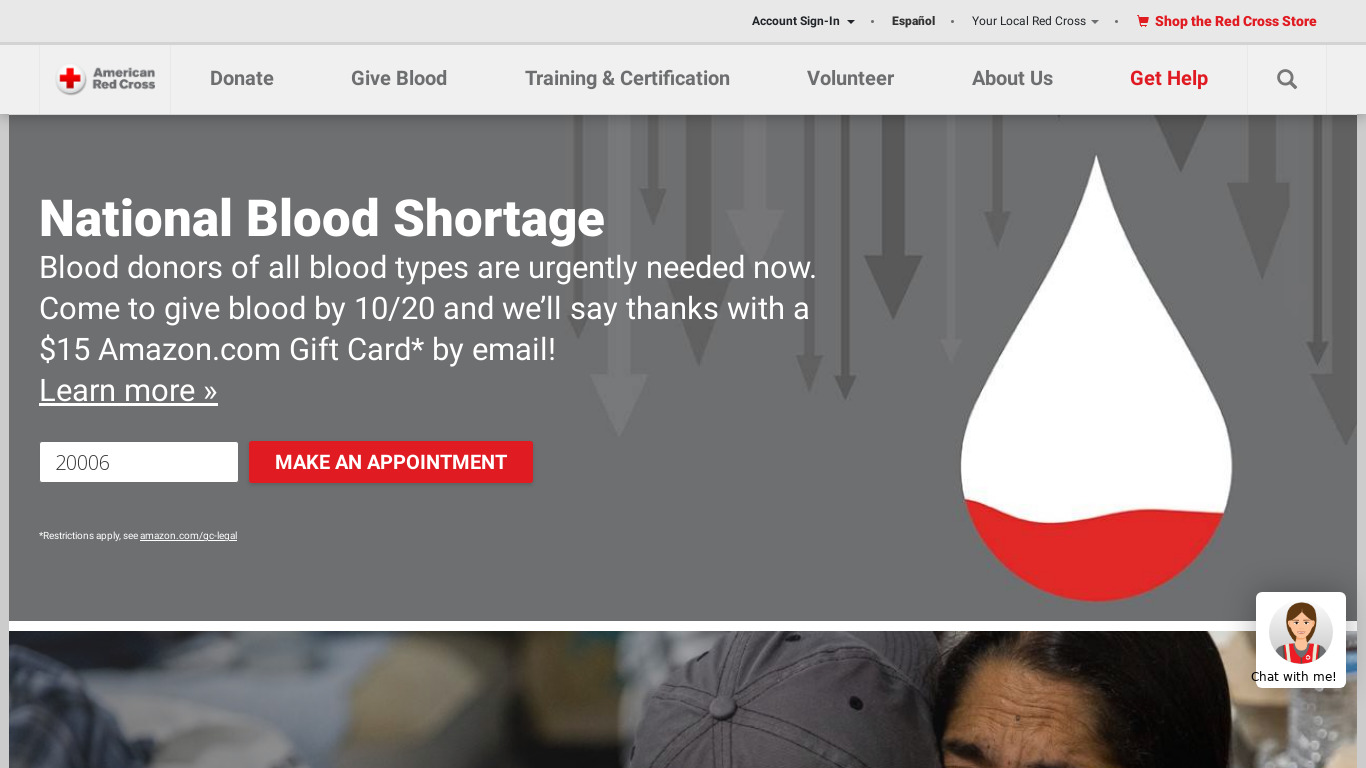 Hurricane by American Red Cross Landing page