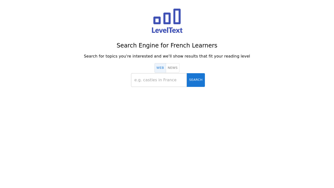 leveltext.herokuapp.com LevelText Landing page